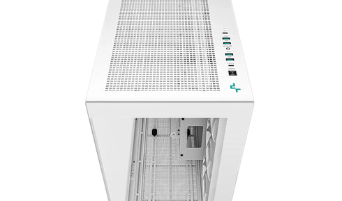 Deepcool CH780 Panoramic Dual Chamber Case White (3x 140mm ARGB Fans Included)